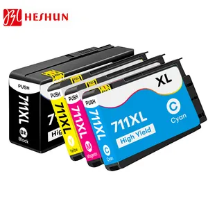 Heshun 711 Plotter Levendige Kleur Compatibele Inktcartridge Hp 711 Compatibel Voor Hp Designjet T120/125/130/T520/525/530