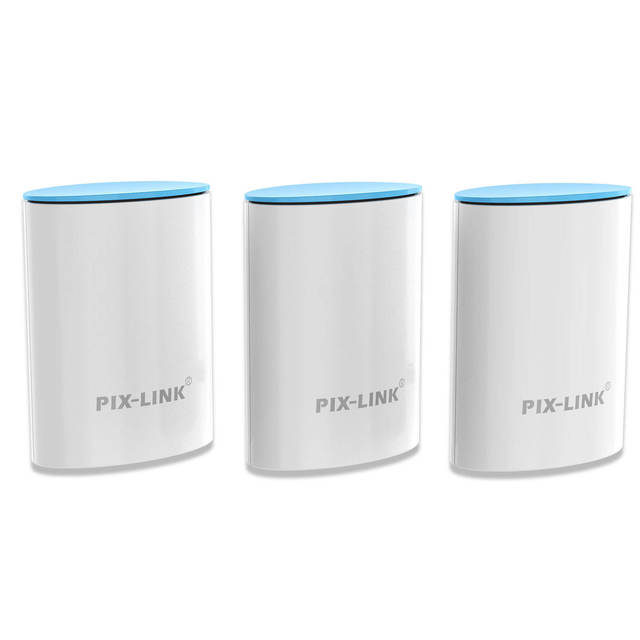 Pix-link Brand LV-WMS06 Network Mesh Router Dual Band 1200Mbps 3 Packs of One Set Factory Price