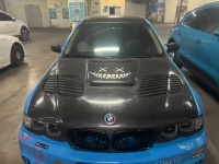 Capot moteur en fibre de carbone de haute qualité pour BMW Série 3 E46 Coupé et Berline 1998-2005, ajustement parfait, panneau de carrosserie avec boulons