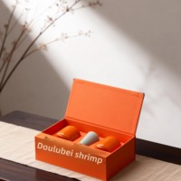 Caja de Regalo de Té 4 en 1 Preferida de la Era Yilu Lingxian, Caja Vacía para Té Negro de Espino y Té Rojo de Árbol Antiguo, Papel Especial con Serigrafía