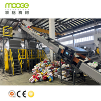 Ligne de lavage et de recyclage de bouteilles et seaux en PP, HDPE, ABS, PS, avec broyeur de conteneurs creux, réservoir de lavage à chaud par friction, contrôle PLC, certifiée CE ISO