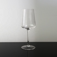 Copas de Vino de Cristal Verde con Diseño Acordonado, Capacidad de 200-500 ml, para Cenas Modernas y Degustación de Vinos de Lujo