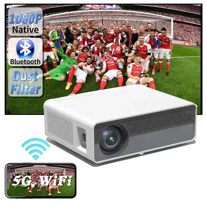 Salange Q10 1080P proyektor Video, peralatan presentasi proyektor Video LED Full hd untuk ponsel rumah