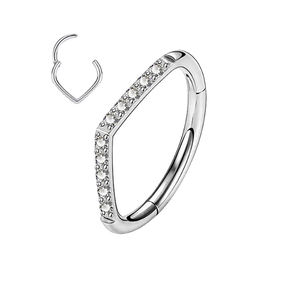 Morden Style Designer Clip anneau indien <span class=keywords><strong>aimant</strong></span> en acier inoxydable Sexy or clou <span class=keywords><strong>nez</strong></span> à oreille <span class=keywords><strong>Piercing</strong></span> bijoux - Product Image 2