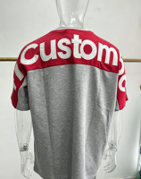 T-shirts personnalisés brodés 100 % coton, vente en gros, unisexe, épaules tombantes, coupe oversize, qualité lourde 280g, pour hommes et femmes
