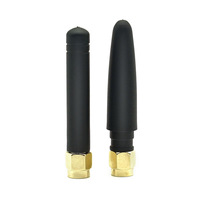 3dBi Petit Chili 433MHz Canard en caoutchouc Antenne Wi-Fi sans fil verticale pour SMA Aiguille intérieure Tige en caoutchouc Antenne Coude Conception