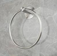 Porte-serviettes mural moderne personnalisé en acier inoxydable avec double barre et anneau de suspension pour hôtel, cuisine et accessoires de salle de bain