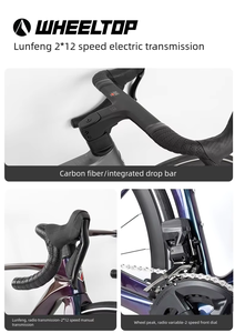 Vélo de ville léger en aluminium 24 vitesses avec freins à double disque, cadre en fibre de carbone City II (ET) pour une légèreté accrue - Product Image 6