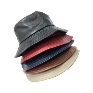 Chapeau bob en cuir PU chaud pour l'hiver, imperméable, pliable, à dessus plat, style pêcheur - Product Image 6