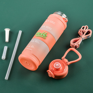 西科西新发布HELLO磨砂便携式夏季运动水杯户外直饮水瓶 - Product Image 5