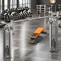 Machine de musculation à double poulie et câble en acier pour entraînement croisé, équipement de fitness pour jambes, dos, poitrine, bras, usage commercial multifonctionnel