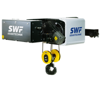 Palans à câble électrique SWF 0,5t~10t, palans à chaîne KONECRANES SWF pour pont roulant