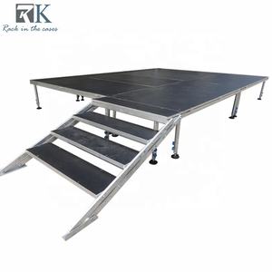 Plataforma de Escenario de Aluminio para Eventos y Bodas, Podio de Escenario de 4x8 pies, Móvil y Portátil para Conciertos - Product Image 1