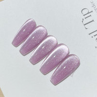Vernis à ongles gel UV LED effet œil de chat français super brillant, formule non toxique, écologique, sans HEMA, finition longue durée