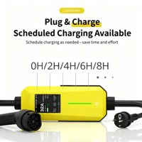 Cable de Carga para Vehículos Eléctricos Portátil de 7kW 32A, Impermeable IP66, Tipo 2, Estándar Europeo, con Control Inteligente de Temperatura