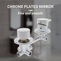Vente en gros Mitigeur bain-douche 2 voies inverseur corps de douche encastré dans le mur corps de robinet de douche en laiton