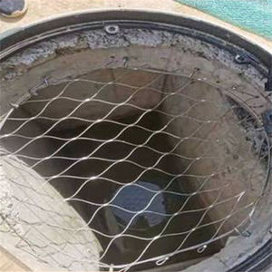 Hebilla de tarjeta de <span class=keywords><strong>red</strong></span> de malla de cuerda tejida de acero inoxidable 304 resistente a la corrosión para protección de cables cubierta de alcantarilla de <span class=keywords><strong>red</strong></span> anticaída - Product Image 5