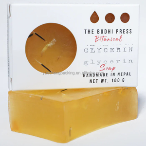 กล่องสบู่ที่เป็นมิตรกับสิ่งแวดล้อมแบบพับได้พร้อมหน้าต่างใสสำหรับสบู่น้ำหอมทำในบ้าน - Product Image 3