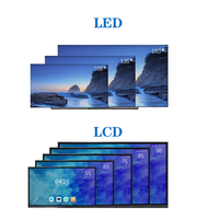 Hepsi Bir Arada 136 inç Katlanabilir Otomatik Kaldırma Uzaktan Video Kontrollü 4K Dokunmatik Ekran Elektronik Beyaz Tahta Konferans LED TV Toplantı