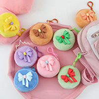 Songshan Toys Vente en gros Mini porte-monnaie en peluche motif dessin animé Kawaii Lapin mignon, sac de rangement, porte-clés, cadeau créatif pour filles