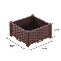 Jardinière modulaire surélevée SOL Garden, écologique, en plastique PP, personnalisable, bac à légumes, système d'irrigation hydroponique