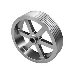 Polea de acero forjado de gran diámetro para uso industrial pesado, polea de volante para maquinaria de minería - Product Image 1