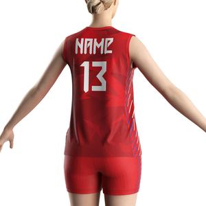 Vêtements de sport imprimés à séchage rapide, t-shirt de volley-ball, maillot de volley-ball pour femme, vente chaude - Product Image 6