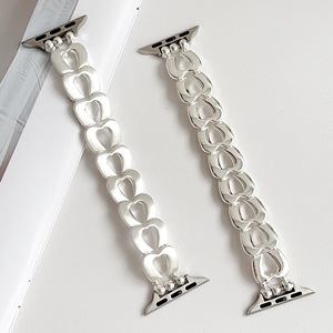 Bracelet de montre pour femme en alliage métallique en forme de cœur, étanche, doré, pour les séries 8/9 et Ultra 41/45 mm, très vendu - Product Image 2