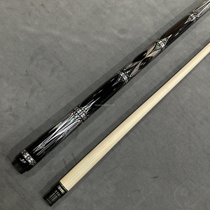 ไม้คิวสนุ๊กเกอร์ JFLOWERS JF20‑26 สีเงิน-ทอง ลายฉลุแบบไม่พันรอบ ไม้เนื้อแข็งแกะสลักลาย ปลายคิวขนาดใหญ่ สำหรับเล่นสนุกเกอร์จีน 8 ลูก และสนุกเกอร์อเมริกัน 9 ลูก - Product Image 6