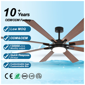 Bán Buôn 60/72 Inch Không Khí Cao Khối Lượng Quạt Trần Với Ánh Sáng Đèn Quạt Với Ứng Dụng Điều Khiển LED Quạt Trần Ánh Sáng Và Điều Khiển Từ Xa - Product Image 1