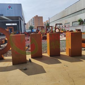 Pot de jardinières en métal durable léger et personnalisé en acier Corten pour la maison et le jardin - Product Image 6