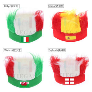 Großhandel 2026 World Football Cup Sport Werbe geschenke Schweden Fußball Fans Perücke Hut Crazy Hats Hairy Stirnband - Product Image 5