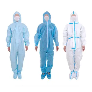customized disposable non woven coveralls microporous film laminated coverall