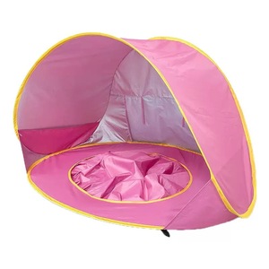 야외 해변 어린이 텐트 아기 성 모양 퀵 오픈 접이식 장난감 하우스 다기능 잔디밭 놀이집 - Product Image 3