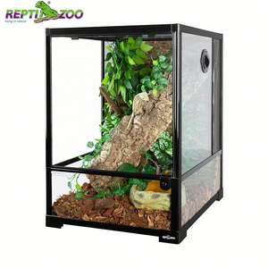 Reptizoo Großes Reptilien-<span class=keywords><strong>Terrarium</strong></span> Hohes Maßgefertigtes Schlangen-Gehäuse Glas-<span class=keywords><strong>Terrarium</strong></span> für Reptilien - Product Image 1