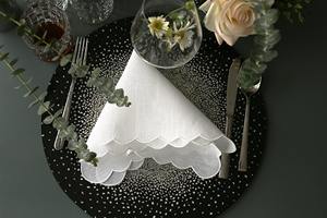 Serviette en lin pur Whisper |   Serviettes de table en lin 100% naturel réutilisables écologiques pour la salle à manger, les restaurants, les hôtels et l'usage domestique - Product Image 3