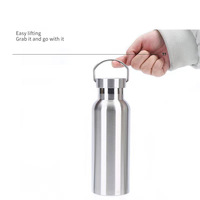 WLX Bouteille isotherme de voyage en acier inoxydable à double paroi de 500ml, couleurs Offre Spéciale personnalisées, double bouteille d'eau sous vide