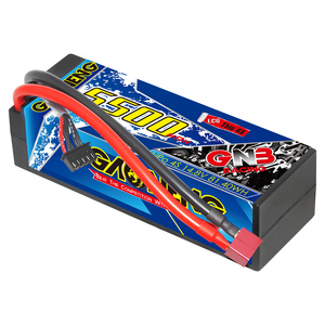 GNB GAONENG 5500MAH 4S 14.8V 100C 200C T-PLUG สายเคเบิลแบบแข็ง RC LiPo แบตเตอรี่ RC รถ 1:10 1/10 อัปเดตจาก 5000MAH 5200MAH - Product Image 1