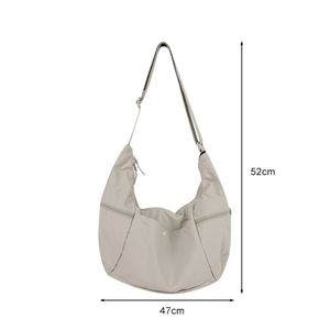 Women's Canvas Handled Hobo <b>Bag</b> with Shoulder Length Handle Lightweight & <b>Large</b> Capacity Crescent Shape Casual Daily <b>Crossbody</b> - Product Image 2