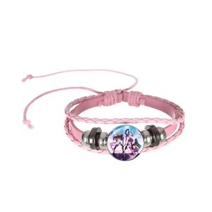 Pulsera Inspirada en el Anime K-POP '<span class=keywords><strong>Shadow</strong></span> <span class=keywords><strong>Hunters</strong></span>', Conjunto de Joyería con Dijes Góticos Rosa y Negro para Niñas, Regalo de Moda - Product Image 5