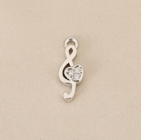 Accessoires décoratifs DIY pour instruments de musique avec incrustations de pierres de zirconium - Violon, Piano, Note de musique