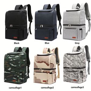 Sac isotherme personnalisable en toile imperméable pour bouteille d'eau, sac à déjeuner thermique souple pour pique-nique, sac à dos isotherme pour activités de plein air - Product Image 5