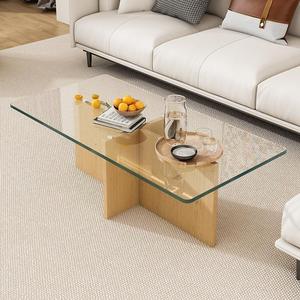 Plateau de table en verre trempé poli, forme personnalisée, verre de sécurité transparent pour la décoration de table et de mobilier domestique - Product Image 1