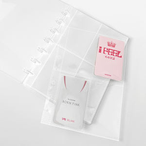 <span class=keywords><strong>Album</strong></span> de cartes <span class=keywords><strong>photo</strong></span> à reliure à disque, grand format, couverture rigide en PP ultra-transparente, personnalisable avec logo, pour cartes <span class=keywords><strong>photo</strong></span> d'idoles K-pop. - Product Image 6