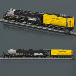 Mould <span class=keywords><strong>King</strong></span> 12049 <span class=keywords><strong>Train</strong></span> technique à construire, locomotive Big Boy 4-8-8-4, ensemble de briques de construction, cadeau de Noël pour enfants - Product Image 3