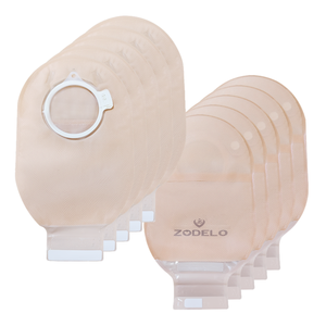 Pabrik Zodelo Menyediakan Penutup Ostomi/Kolostomi Dua Bagian dari Kain Non-woven dengan Penutup Velcro Bersertifikat CE, Disinfektan Inframerah Jauh 15x26cm - Product Image 1