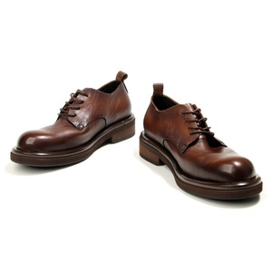 Zapatos Oxford de Vestir para Hombre, Hechos a Mano en Italia, de Lujo, Vintage, Duraderos, con Cordones, que Aumentan la Altura, Impermeables y Transpirables - Product Image 1