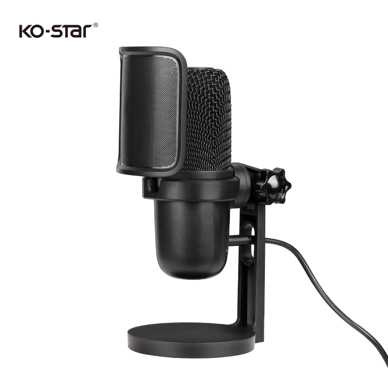 Recording Studio Equipment With RGB Microphones