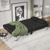 Fauteuil en Cuir Multifonctionnel au Design Moderne, Canapé-Lit Pliant, Canapé Rembourré Gonflable en Gros pour Chambre et Salon