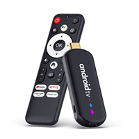 2025 H96 MAX Amlogic S905L TV Stick Android 14-inci 4K Terbaru dengan Remote Kontrol Suara BT 2+16GB Dual Wi-Fi